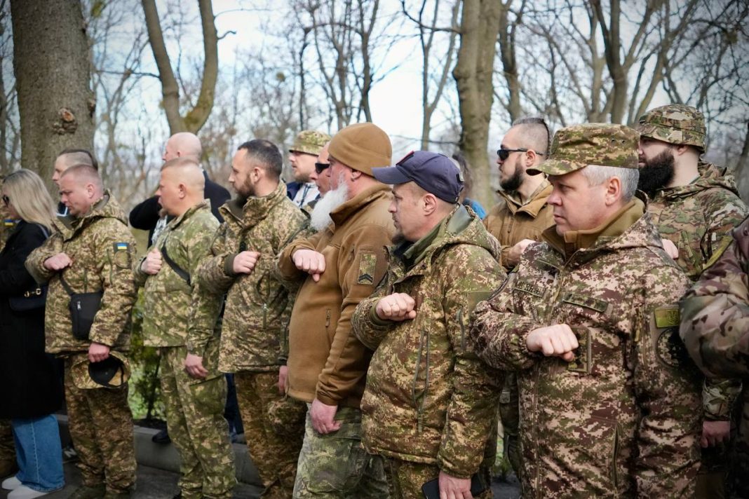Пам'ять добровольців вшанували у Києві. Фото: Тимур Ткаченко/Telegram