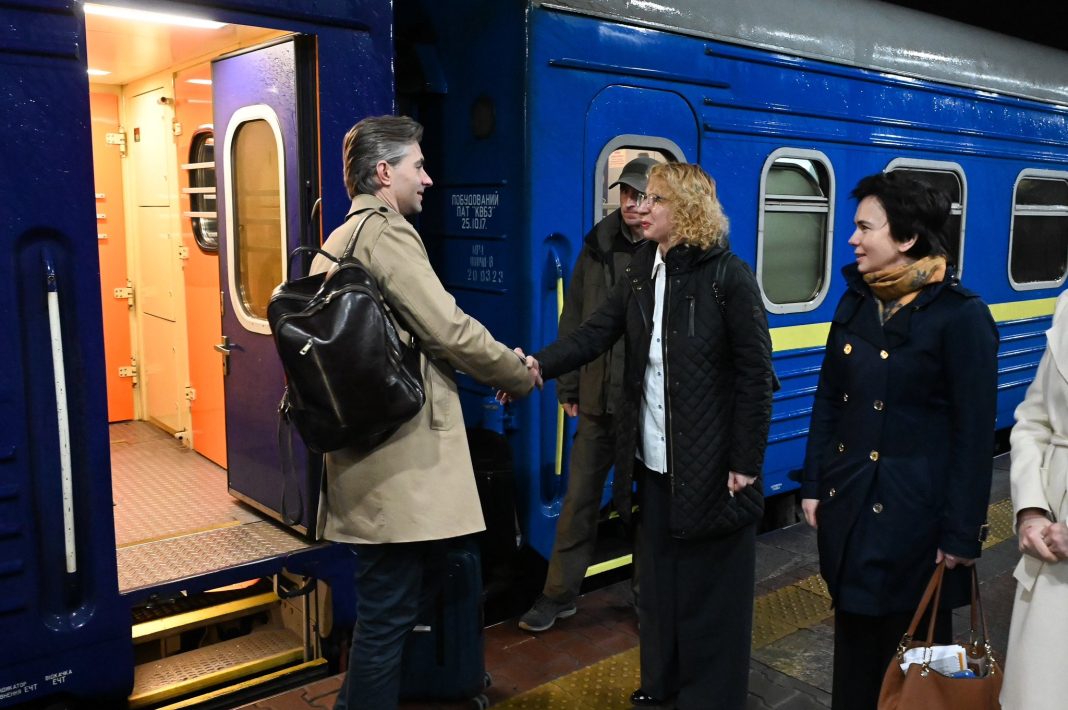 Кястусіс Будріс - міністри МЗС Литви та Німеччини у Києві. Фото: Кястусіс Будріс/Х