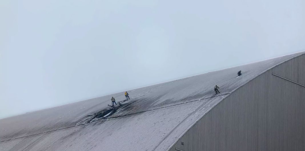 Відновлення укриття ЧАЕС. Фото: ДСНС