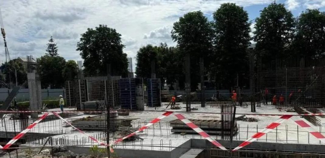 Будівництво дитячої школи мистецтв імені Макса Левіна в Бородянці. Фото: Київщина 24/7