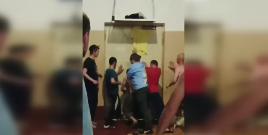 Бунт мобілізованих. Фото: скриншот із відео