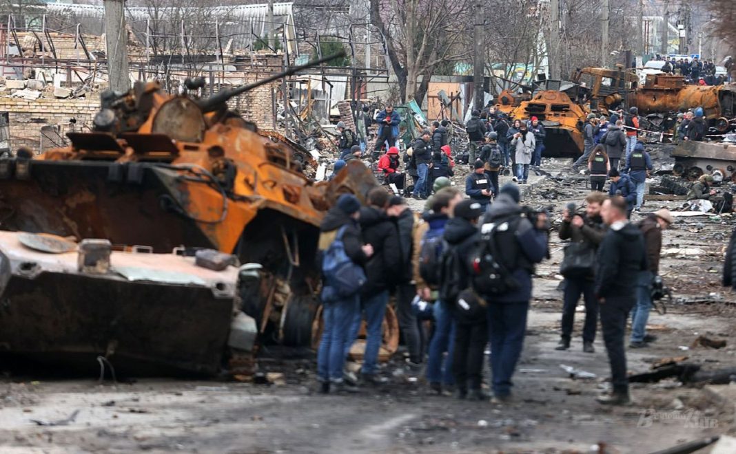 Буча у квітні 2022 року. Фото: Борис Корпусенко