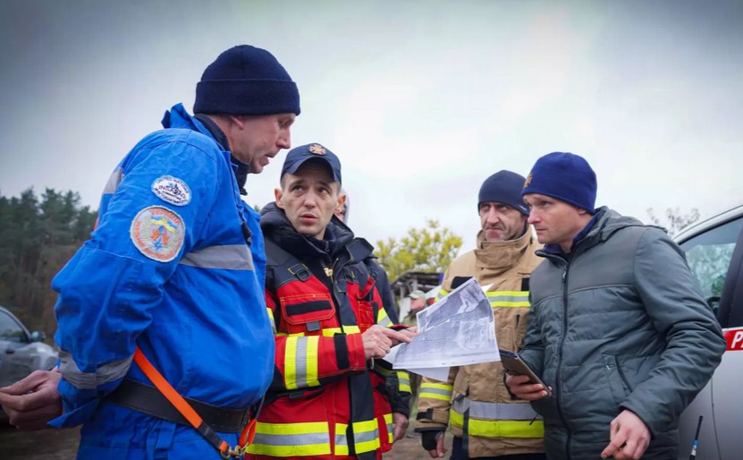Пошуки зниклого чоловіка. Фото: ГУ ДСНС Київщини
