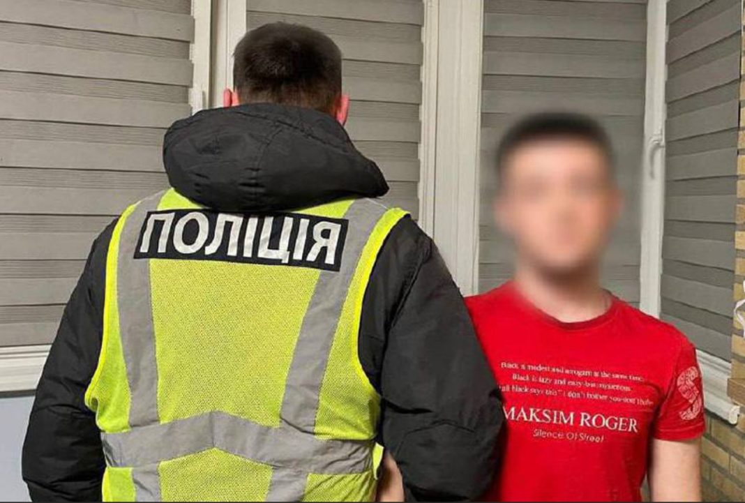 Підозрюваний молодик. Фото: поліція