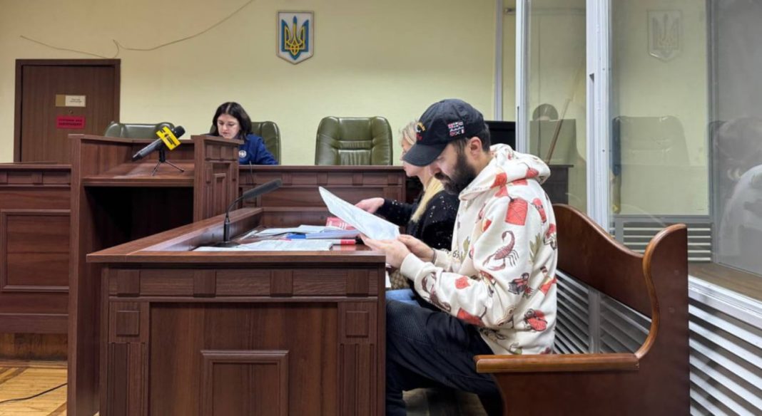 Олександр Хілик у суді. Фото: Суспільне