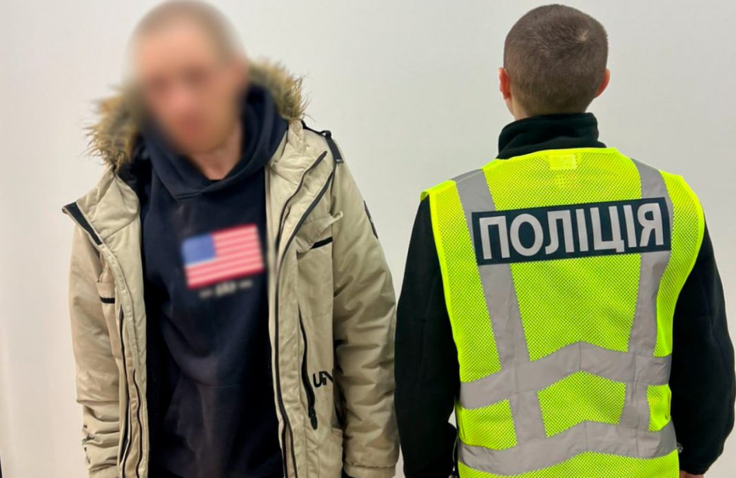 Підозрюваний чоловік. Фото: поліція