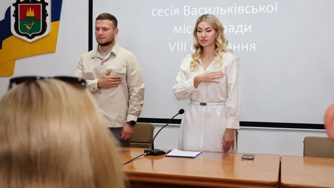 Богдан Шевчук та Наталя Баласинович. Фото: пресслужба міськради Василькова