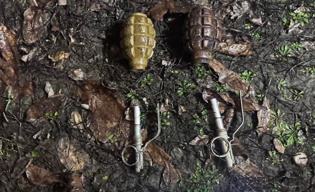 Вилучені гранати й підривачі. Фото: Національна поліція