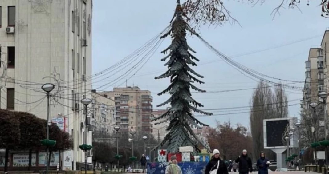 Ялинка у Броварах. Фото: соцмережі