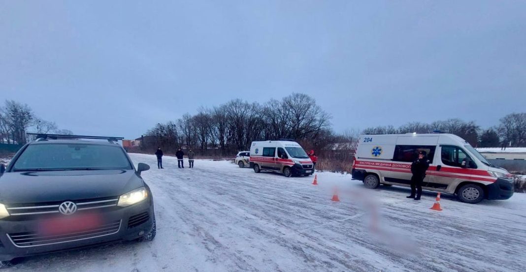 Місце смертельної ДТП. Фото: поліція Київщини