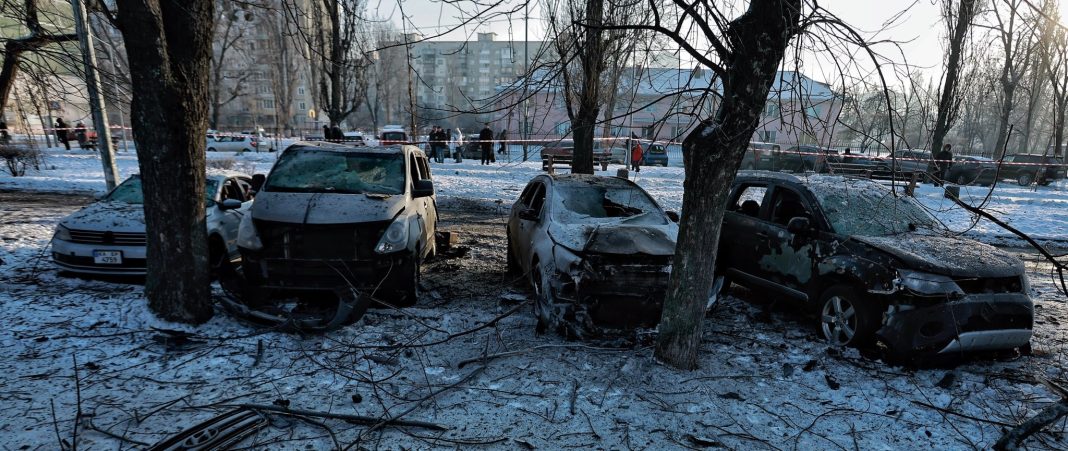 Наслідки обстрілу РФ Києва в ніч на 20 січня. Фото: Ян Доброносов