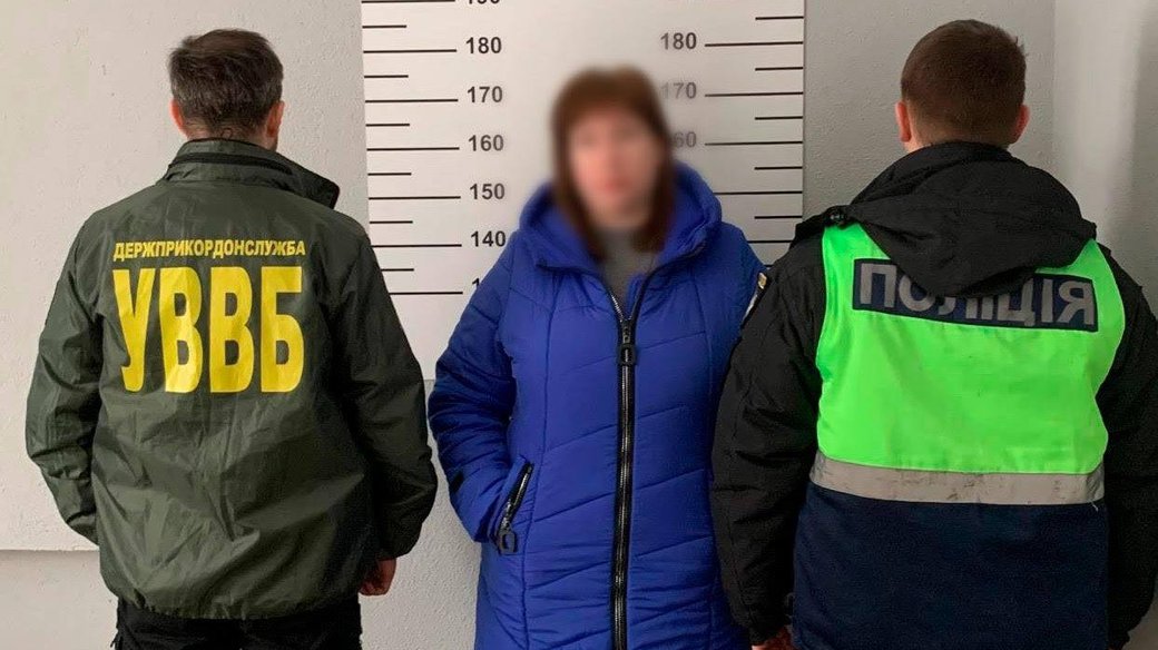 Підозрювана жінка. Фото: Поліція Києва