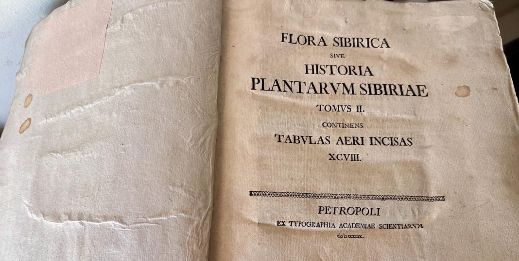 Латиномовне видання 1749 року. Фото: Київська митниця