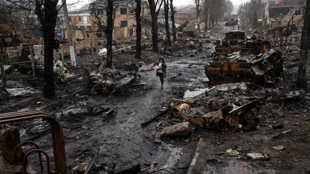 Буча, Київська область, 3 квітня 2022 року. Фото: АР
