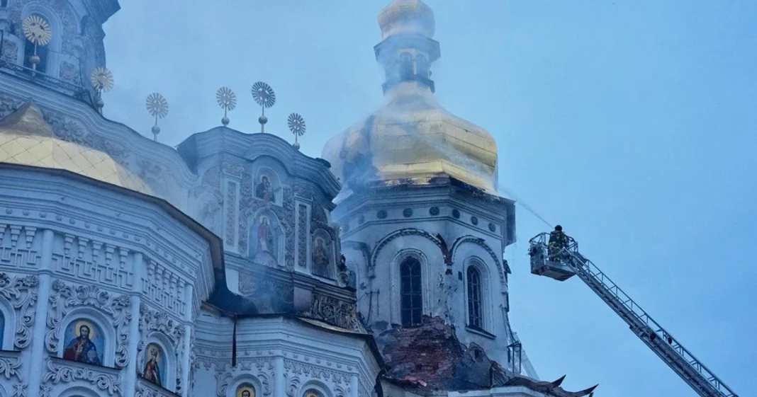 Лавра після атаки. Фото: Associated Press